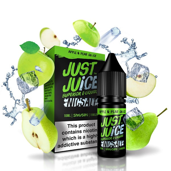JUST JUICE - APPLE & PEAR ON ICE SEL DE NICOTINE JUST JUICE - APPLE & PEAR ON ICE SEL DE NICOTINE