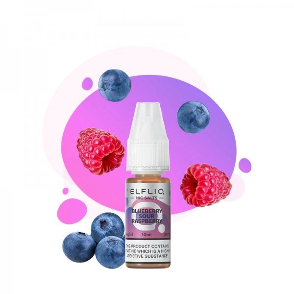 ELFLIQ - BLUEBERRY SOUR RASPBERRY SEL DE NICOTINE 10ML