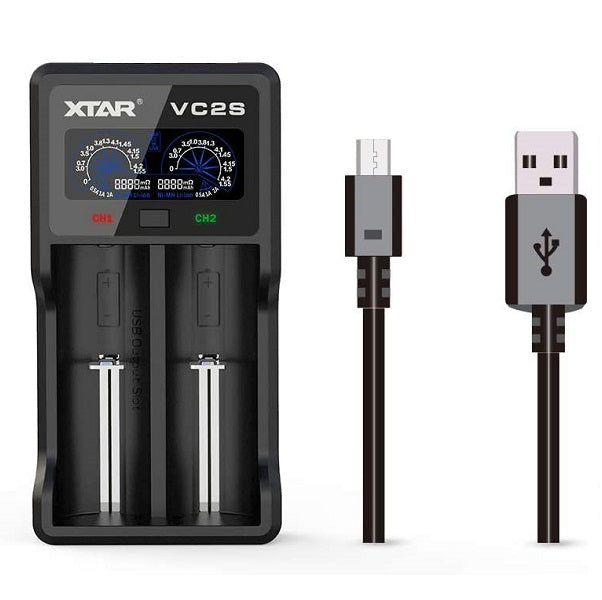 XTAR VC2S CHARGEUR D'ACCUS