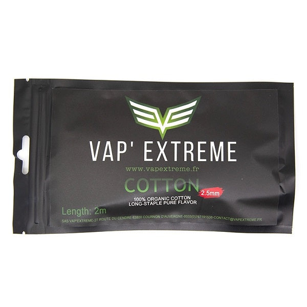 VAPEXTREME - COTON 2m dosé pour coils en 2.5mm / 3mm