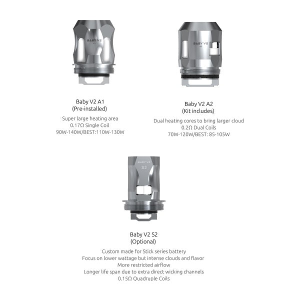 SMOKTECH RESISTANCES  TFV8 BABY V2