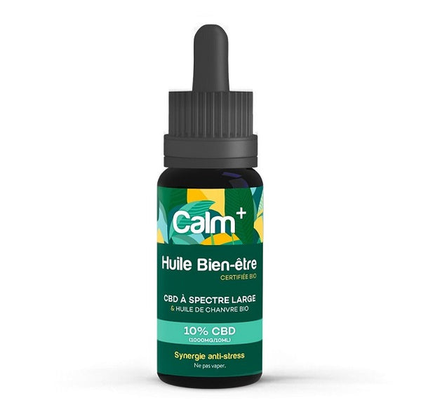 CALM + HUILE SUBLINGUALE CBD 10ML - 1000mg