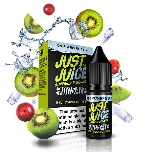 JUST JUICE - KIWI & CRANBERRY ON ICE  SEL DE NICOTINE