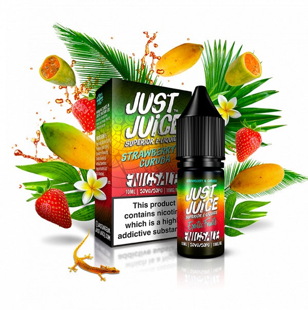 JUST JUICE  - STRAWBERRY & CURUBA SEL DE NICOTINE